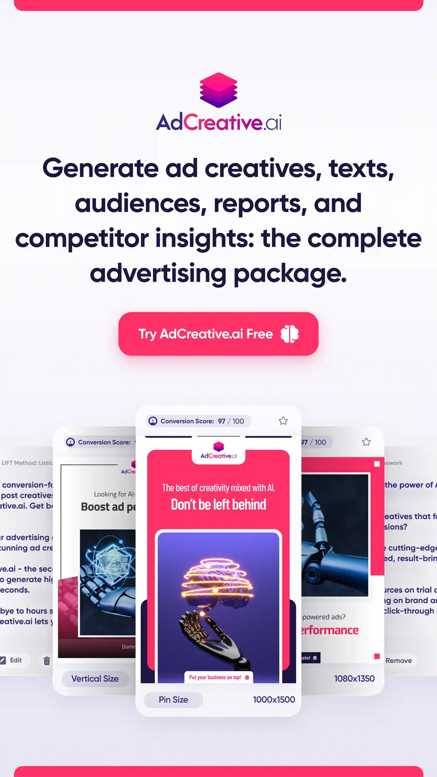 Get your own Create Ads with AI in 3 Clicks today.